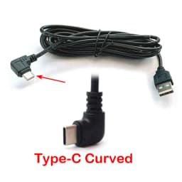 Car USB Charging Cable Wire With Mini Micro Type-C Port for Dashcam Car DVR Camera Video Recorder / GPS, Lengh 3.5m ( 11.5ft )