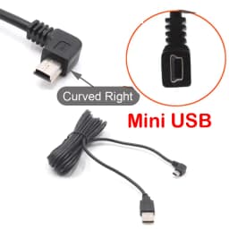Car USB Charging Cable Wire With Mini Micro Type-C Port for Dashcam Car DVR Camera Video Recorder / GPS, Lengh 3.5m ( 11.5ft )