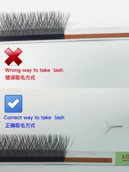 GLAMLASH 3D W Three-Core Shape Lashes Extension Premade Volume Fan Eyelashes W Style Shaped Natural False Lash Makeup Tool