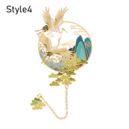 Chinese Style Brass Bookmark Tassel Pendant Retro Book Clip Metal Pagination Mark Student Gift Stationery School Office Supplies