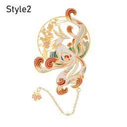 Chinese Style Brass Bookmark Tassel Pendant Retro Book Clip Metal Pagination Mark Student Gift Stationery School Office Supplies