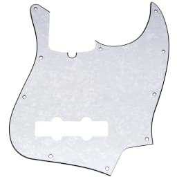 Musiclily Pro 10-Hole Modern Style J Bass Pickguard for 4 String American Jazz Bass