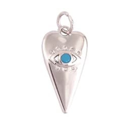 Evil Eye Charm Pendant,18K Real Gold Plated Cubic Zirconia CZ Paved Religours,Jewelry Necklace Bracelet Accessories Supplies K09
