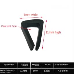 1/2/3/5/10M Black Rubber Edge Strip U Section Anti Oil Seal Edge Shield Encloser Inner Width 0.5-10mm High 5-15mm