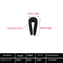 1/2/3/5/10M Black Rubber Edge Strip U Section Anti Oil Seal Edge Shield Encloser Inner Width 0.5-10mm High 5-15mm