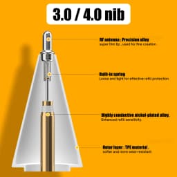 New Tip for Apple Pencil Tip Nib for Apple Pencil 1st 2nd Generation 1 2th Gen Pencil Replacement Tip 2H 2B 4.0 Transparent Nib