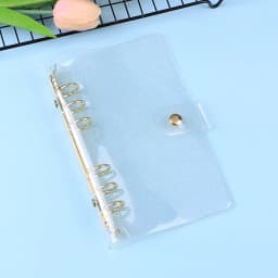 A7/A6/A5 Rose Golden Purple Blue Glittery Bling Binder Notebook Cover Diary Agenda Planner Paper Cover School Stationery