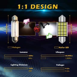 2/6PCS Car LED Bulb Canbus C10W C5W LED Festoon 31mm 36mm 39mm 41mm No error 12V 6000K White Auto Interior Dome Reading Light