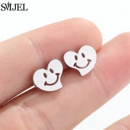 Fashion Stainless Steel Piercing Stud Earrings for Women Leaves Boots Star Cactus Music Small Earings Girls Cartilage Ear Studs