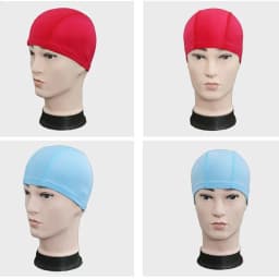 Ultra Thin Bathing Caps Free Size Comfortable Swimming Caps For Men Women Elastic Nylon Ear Protection Long Hair Swimming Hat