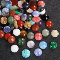 4/6/8/10/12mm Natural Stone Cabochon Round Semi-precious Cameo Fit DIY Ring Earring Bracelet Jewelry Making Finding 10pcs/lot