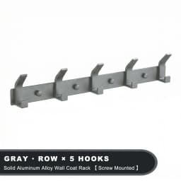 Modern Hanging Hooks For Wall Aluminium Black Towel Holder Bathroom Door Clothe Hanger Coat Rack Wall Mounted