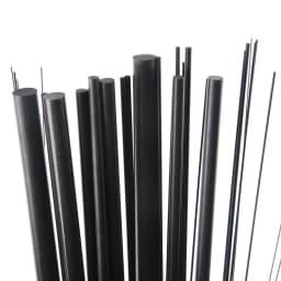 5pcs/10pcs Carbon Fiber Rod Dia 1mm 2mm 3mm 4mm 5mm 6mm Length 500mm 3 Fibra de carbono