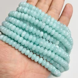 5*8mm Rondelle Stone Beads Chalcedony Natural Jaspers Abacus Beads Jades Loose Beads for Jewelry Making Bracelet DIY Necklace
