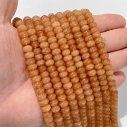 5*8mm Rondelle Stone Beads Chalcedony Natural Jaspers Abacus Beads Jades Loose Beads for Jewelry Making Bracelet DIY Necklace