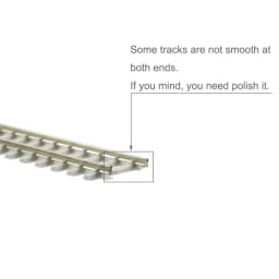 Evemodel 1pc/2pcs/5pcs Model Train 1:87 Railroad Cupronickel Tracks Flexible Rail Code 100 with Sleeper HO Scale 50cm HP17HO