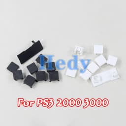 2sets Rubber Feet Full Set Dust Plug Cover Screw Plastic Plug Feet Cover For PS3 Slim 2000 3000 4000 Console