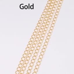 5m/lot 2.5 2.8 3.6 4.8 mm Long Open Link Ring Extended Extension Necklace Chains Tail Extender Chain For Jewelry Making Supplies