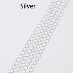5m/lot 2.5 2.8 3.6 4.8 mm Long Open Link Ring Extended Extension Necklace Chains Tail Extender Chain For Jewelry Making Supplies