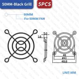 2PCS/5PCS 60mm 80mm 90mm 92mm 120mm 140mm Fan Grills Metal Mesh Finger Guard Protective Net Fan Grill Computer Case Fan Grill