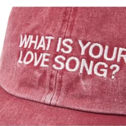 1pc Kpop "What Is Your Love Song" Same Knitted Embroidery Caps for Women,Tour Concert Cap Outdoor Retro Washed Baseball Caps 모자