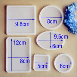 SNASAN Square Round Oval Rectangle Scrapbooking Silicone Mold For Jewelry Resin Silicone Mould Handmade DIY Epoxy Resin Molds