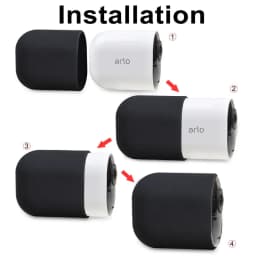 Pickle Power Silicone Skins for Arlo Ultra Waterproof Black Case Cover for Arlo Ultra/Ultra 2 & Arlo Pro 4/Pro 3 Camera
