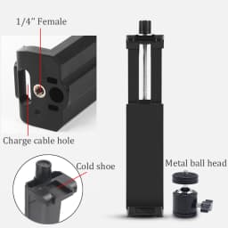 BFOLLOW Tablet Big Holder with 1/4" Female for iPad Pro 12.9" 11" Air Mini Clamp Stand Tripod Samsung Huawei Xiaomi Bracket