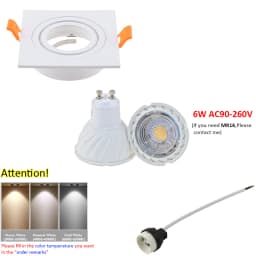 LED Recessed Downlight Frame GU10 MR16 Housing Hot Sale Aluminum Double heads GU10 MR16 Downlight Holder Black Silver White