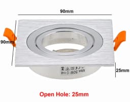 LED Recessed Downlight Frame GU10 MR16 Housing Hot Sale Aluminum Double heads GU10 MR16 Downlight Holder Black Silver White