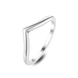 Original 925 Sterling Silver Ring Love Heart Wishbone Moon Sun Rings Crystal Rose Gold For Women Wedding Gift Luxury Jewelry