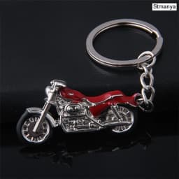 New Motorcycle Key Chain Charm metal keychain men women Car Key Ring 4 color key holder best gift jewelry