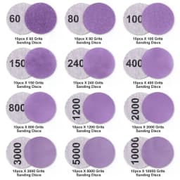 Sanding Discs 1 Inch 120 PCS Wet/Dry Sandpaper Hook and Loop 60-10000 Grits Polishing Pad, for Dremel Drill Grinder Rotary Tools