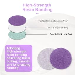 Sanding Discs 1 Inch 120 PCS Wet/Dry Sandpaper Hook and Loop 60-10000 Grits Polishing Pad, for Dremel Drill Grinder Rotary Tools