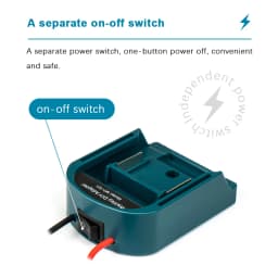 External Battery Adapter Converter for MT Makita 14V/18V Battery DIY Power Tool box mod Plug accessories kit electric extension