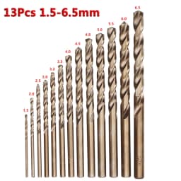 M35 Cobalt Metal Drill Straight Shank Twist Drill Bit Set HSS-Co Hole Opener Tool For Stainless Steel Metal Iron Woodworking
