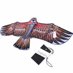 3D 1.1m Flat Eagle Kite Big Fly Bird Kite For Children Flying Bird Kites Windsock Outdoor Toys Cloth Toys For Kids Random Color