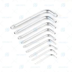 9Pcs Set Durable Metric Short Arm Torx Chrome Vanadium Key Star Wrench Hand Tool Screwdriver T10 T15 T20 T25 T27 T30 T40 T45 T50