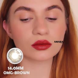 AMARA Natural Colored Contacts Lenses Brown 2pcs Contacts Beautful Pupils Color Contacts Yearly Makeup Cosmetic Contact Lens