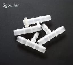 5~200pcs 12~20 To 4~16mm Reducing Tee Connector Food Grade PP Garden Irrigation Reducer Tee Aquarium Fish Tank Pagoda Hose Joint