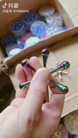Copper Core Bullet Shape Hand Spinner Spinner Finger Spinner Metal Spiner with Box Anti Relieve Stress Toys for Adult