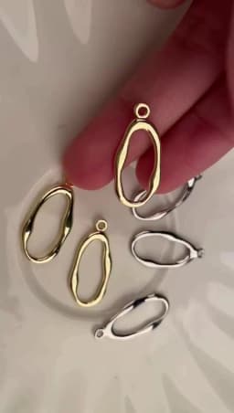 Zinc Alloy Geometric Rectangle Oval Charms Connector 6pcs/lot For DIY Fashion Earrings Jewelry Accessories