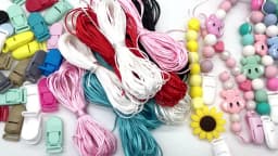 Cute-idea 10m/lot Colorful Nylon Cord 1.5mm DIY Baby Teether Pacifier Clip Toy Accessories Bracelet Braided String Baby Goods