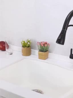 Gold Purify Water Kitchen Faucet Deck Mounted Dual Handle Faucet Purification Kitchen Sink Faucet 2 Swivel Spout Water Mixer Tap