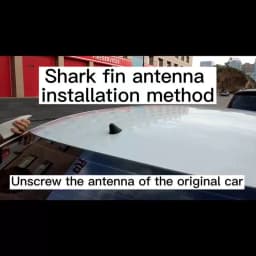 Car Shark Fin Antenna Cover Base Replacement Radio Signal Aerials Roof Exterior Accessories Decoration