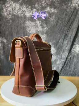 Retro Leather Men's Handbag Top Layer Cowhide Briefcase Crazy Horse Leather Messenger Shoulder Large Capacity Computer Bag NZPJ