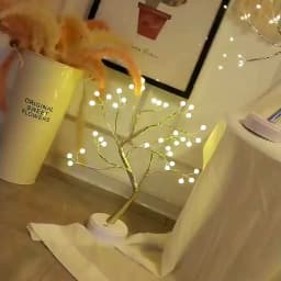 LED Night Light Mini Christmas Tree Copper Wire Garland Lamp For Kids Home Bedroom Decoration Decor Fairy Light Holiday lighting