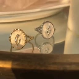 VENTFILLE 925 Sterling Silver Metal Flower Shell Geometric Rings For Women French Retro Romantic Open Thai Silver Rings