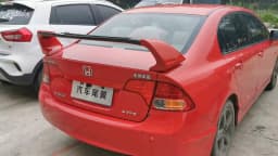 For Honda Civic 2006-2011 ABS FD2 Spoiler Three Parts or Four Parts Civic Car Boot Cover Rear Wing