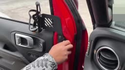 SHINEKA Car Front Door Side Water Cup Drink Holder Phone Bracket For Jeep Wrangler JL 2018 Up For Jeep Gladiator JT 2018 Up